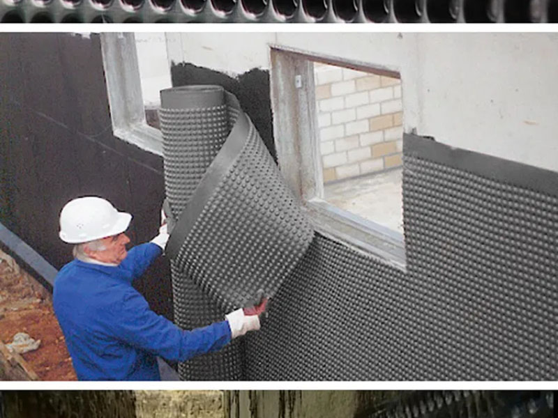 Jalur produksi papan drainase air plastik berlekuk 2m 3m 4m 5m PE HDPE
