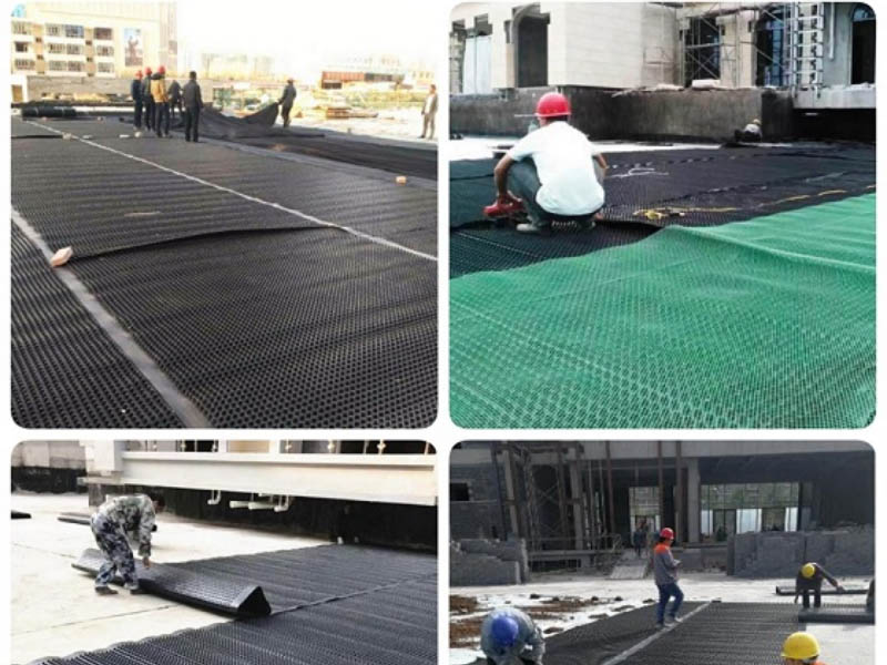Mesin Ekstrusi Papan Drainase HDPE Lembaran Plastik Panel Drainase Penahan Air Konstruksi Ramah Lingkungan